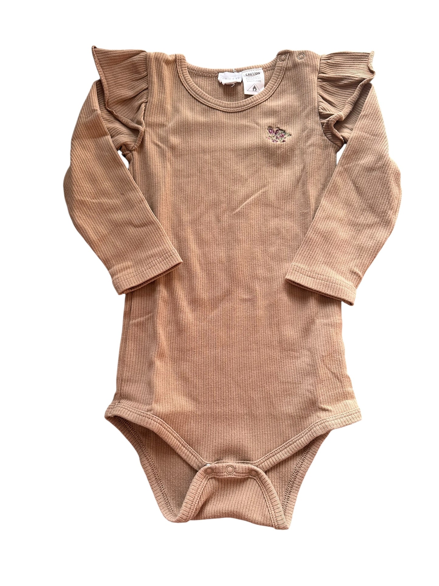 Jamie Kay Ribbed Onesie - Size 3