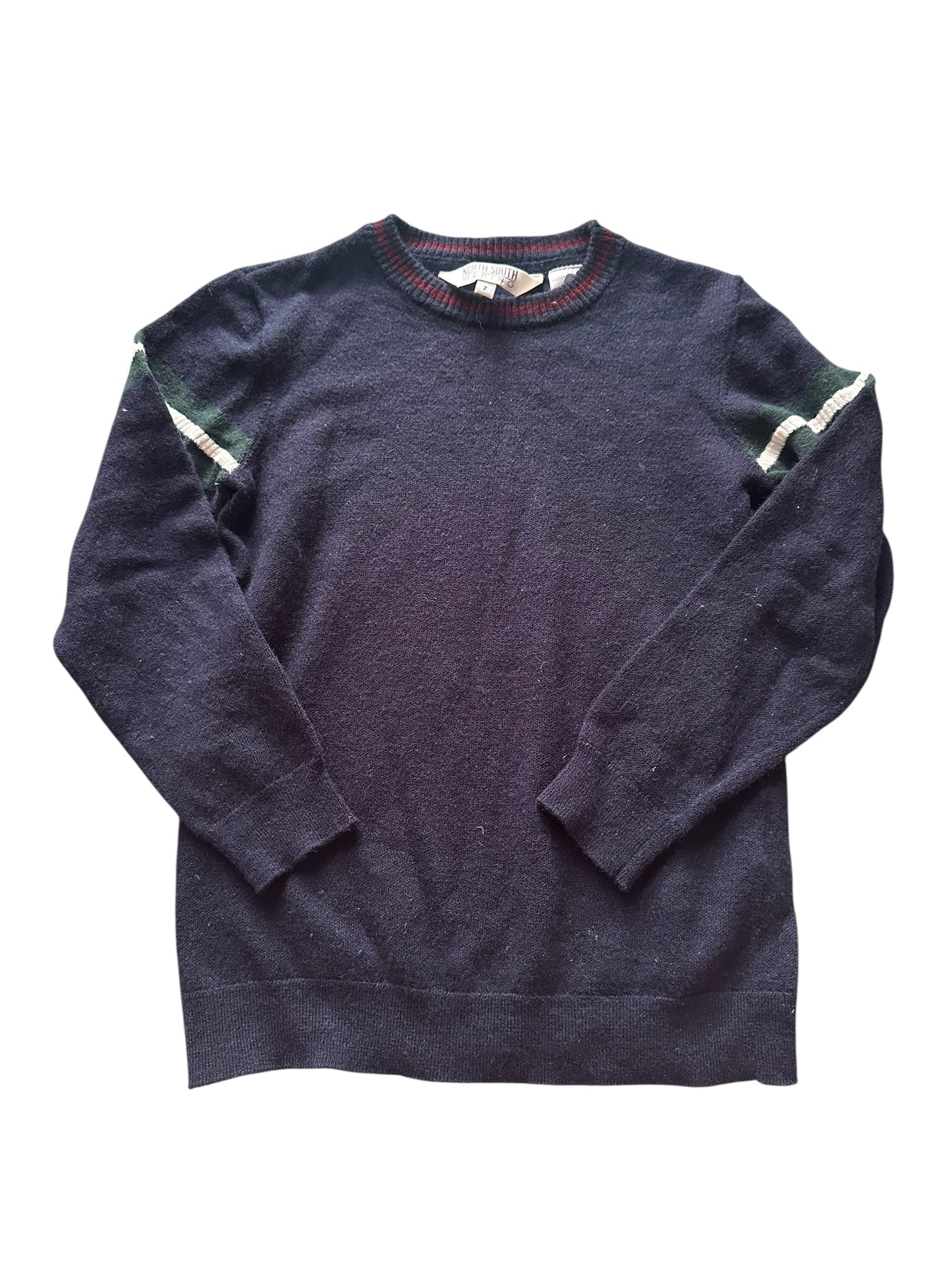 North South Merino Navy Jumper - Size 7