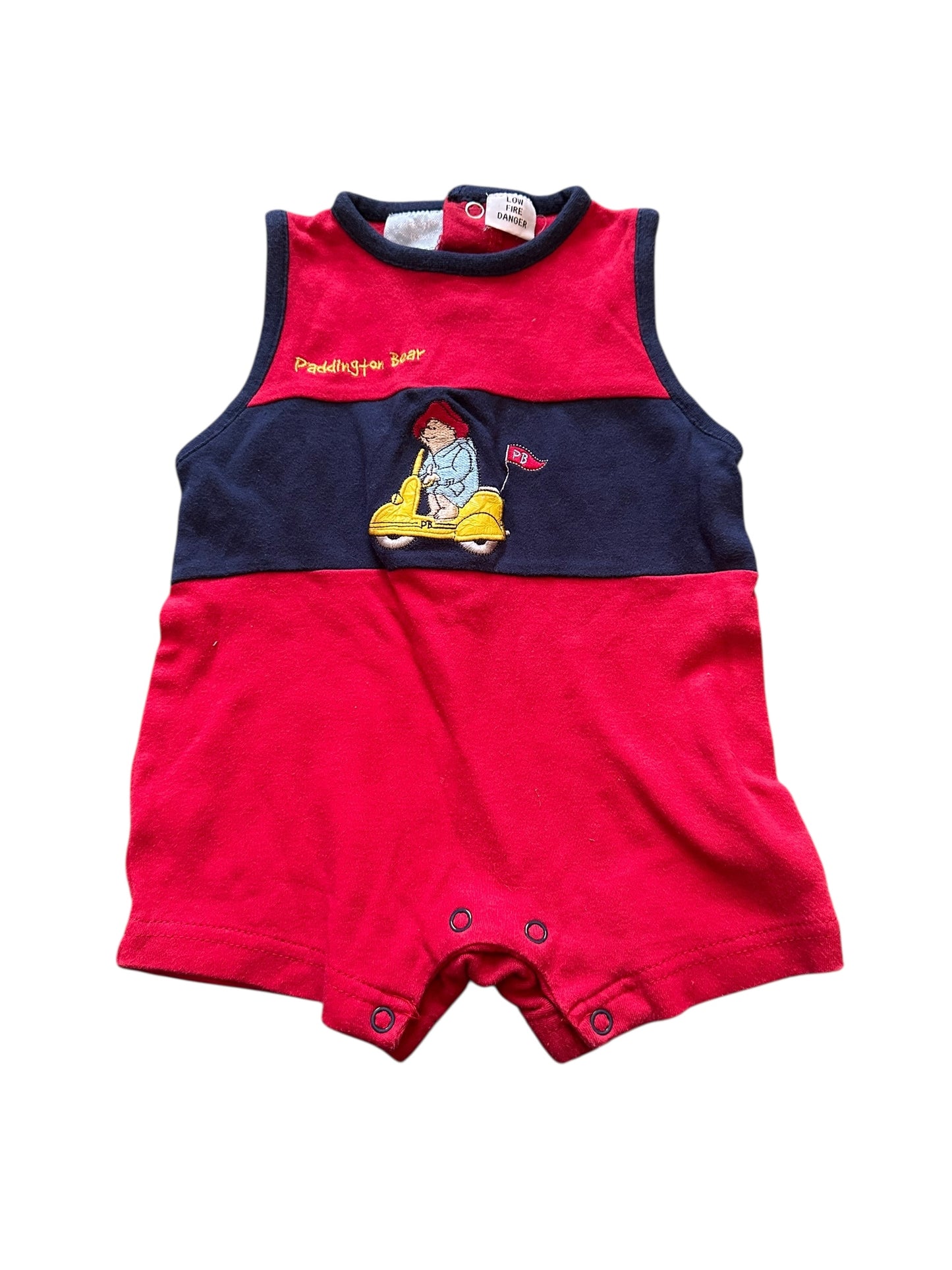 Vintage Paddington Romper - Size 0-3 Months