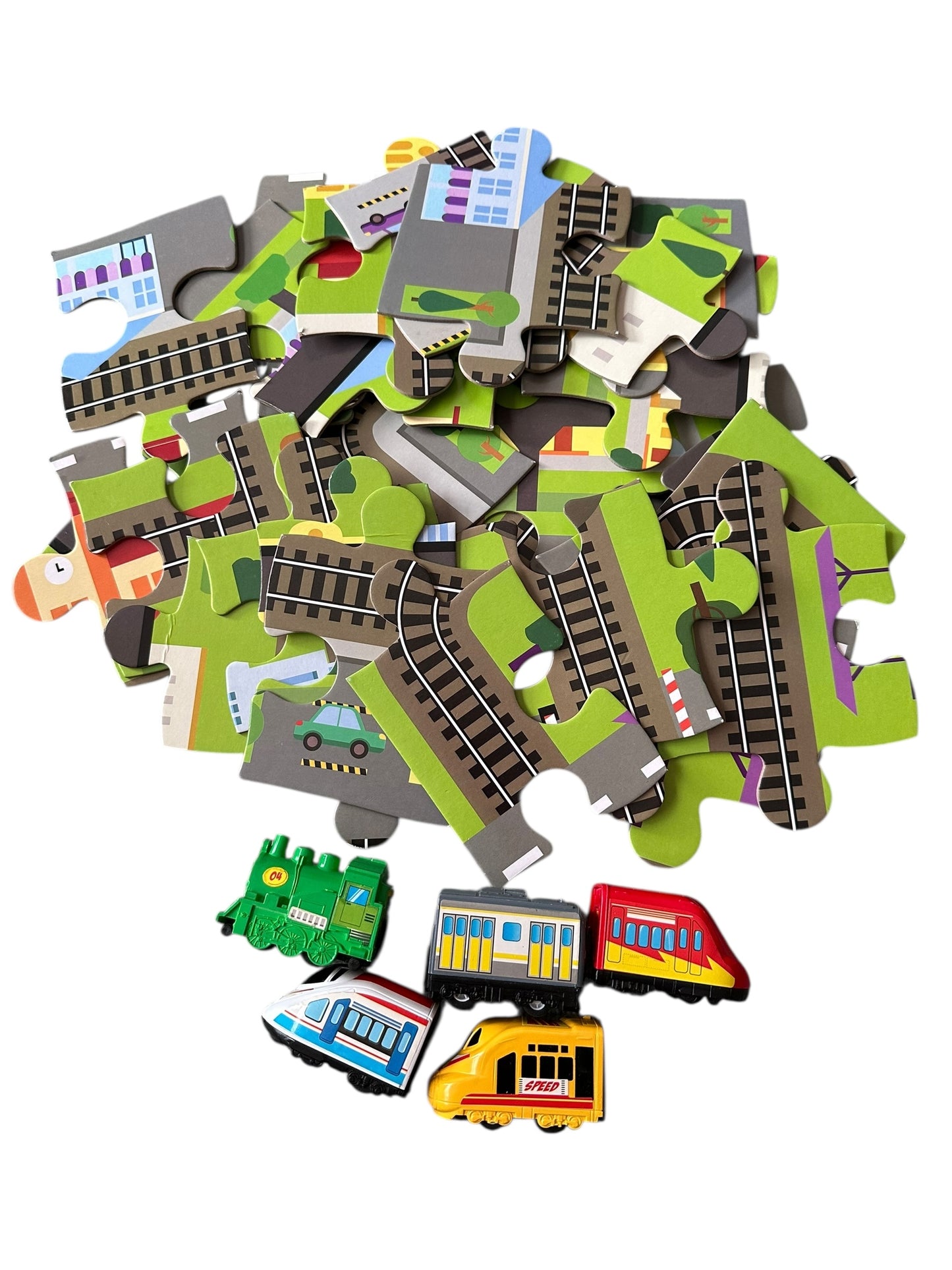 Train Track Puzzle & Train Set