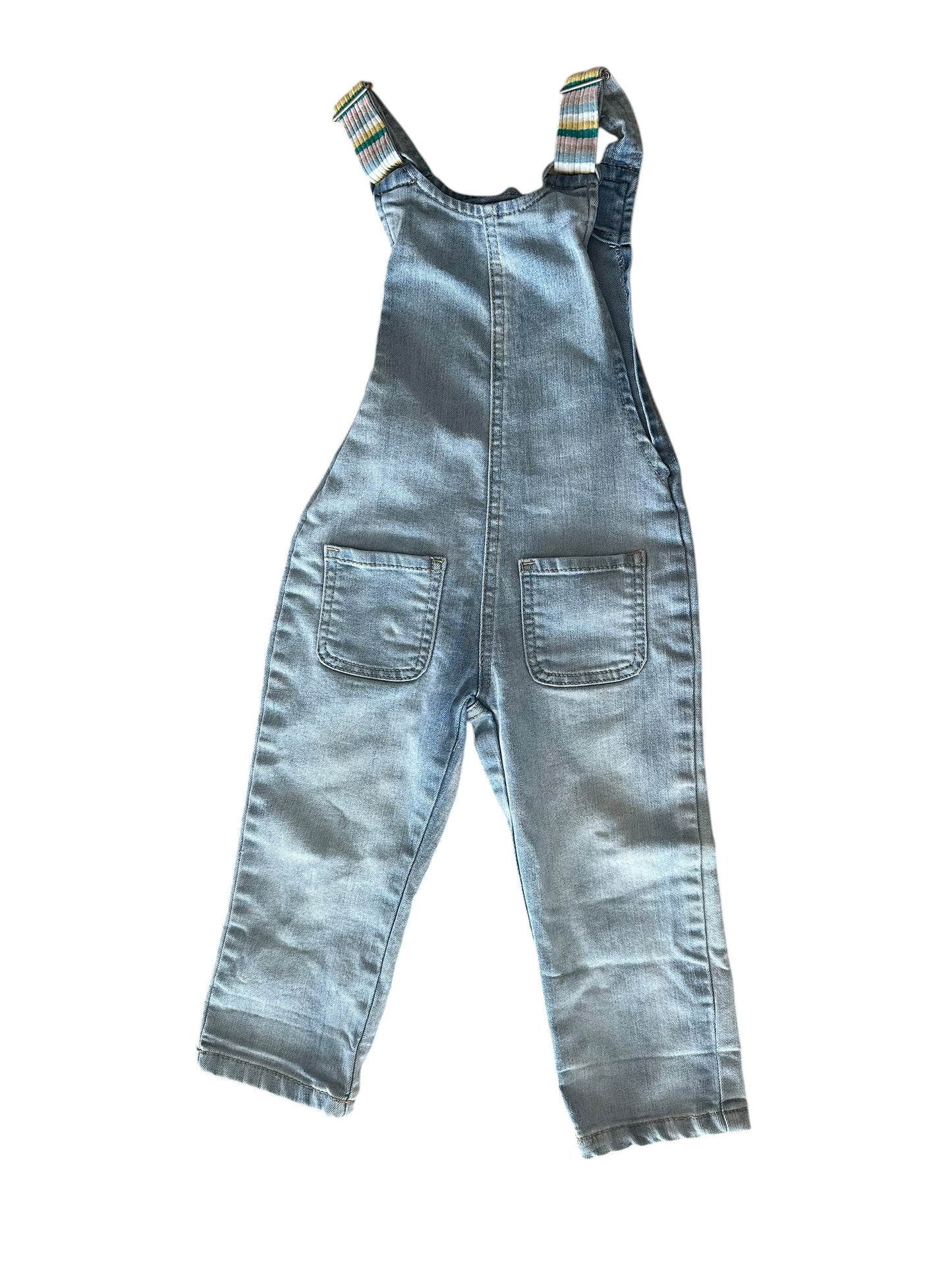 Mini Mango Denim Overalls - Size 2