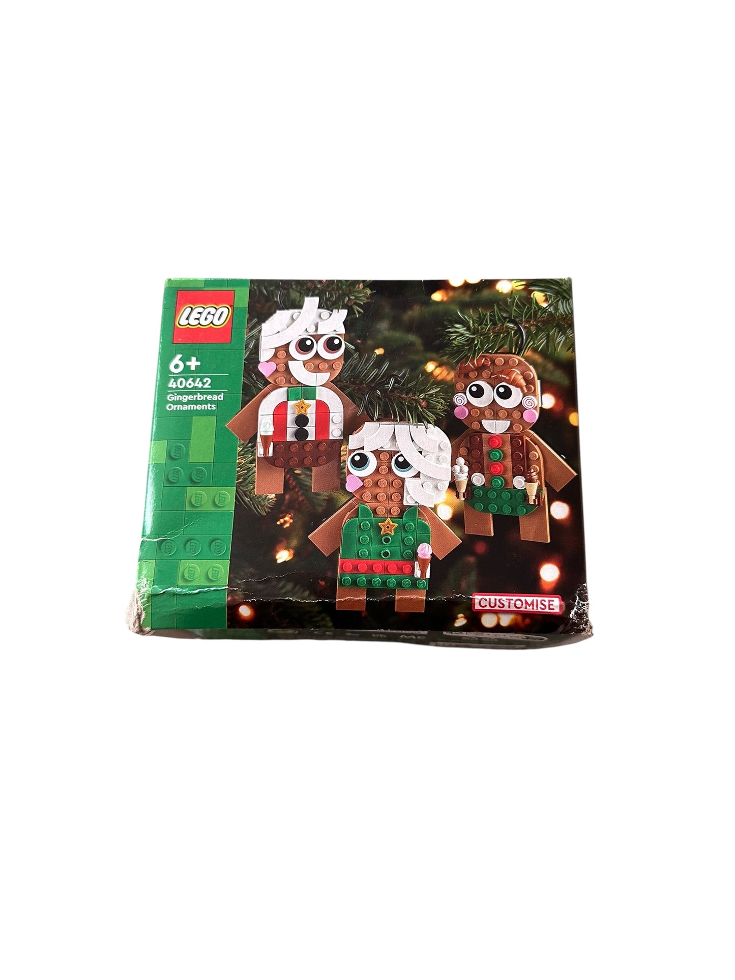 Lego Gingerbread Ornaments - NEW