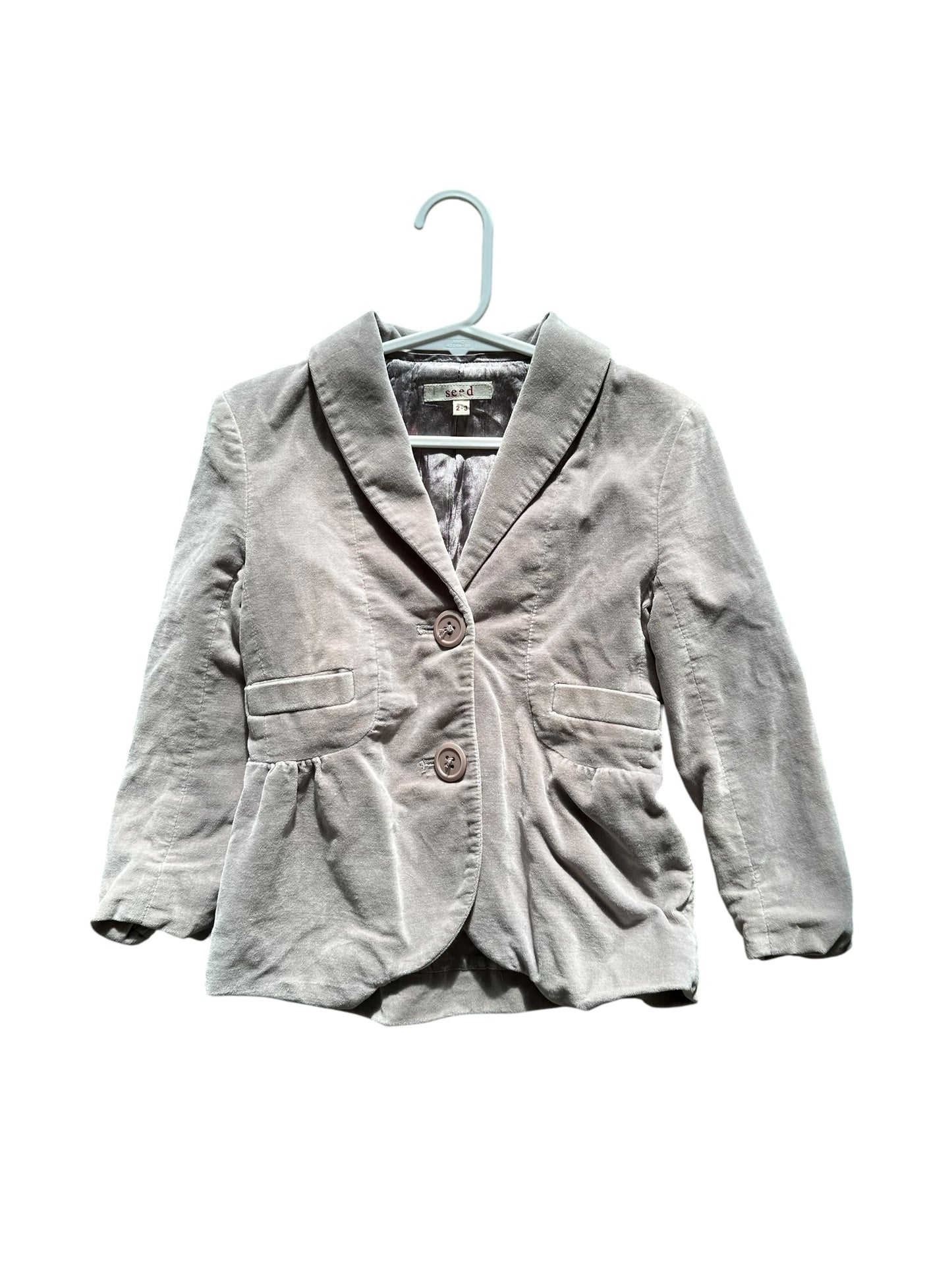 Seed Grey Button Jacket - Size 2-3