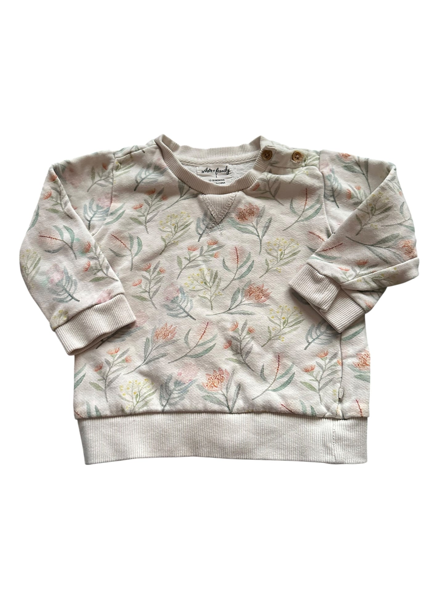 Wilson and Frenchy Floral Sweater - Size 1