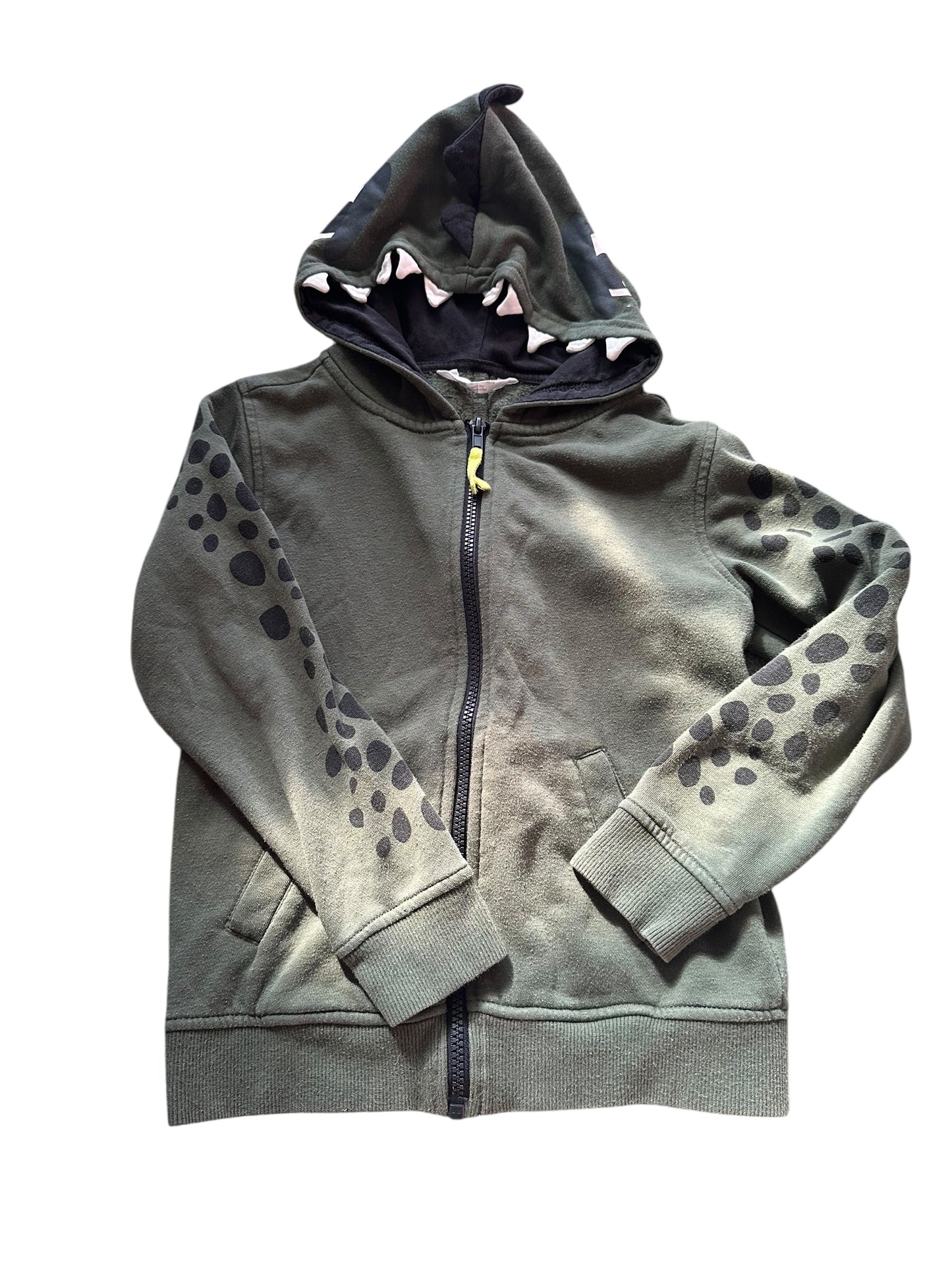 H&M Dino Hoodie - Size 7-8