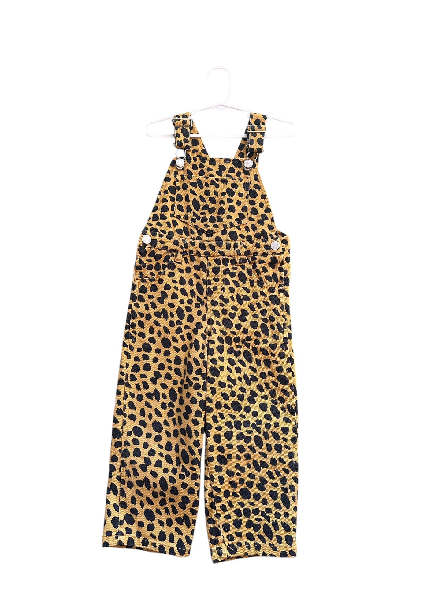 Gorman Playground Cheetah Overalls - Size 2-3