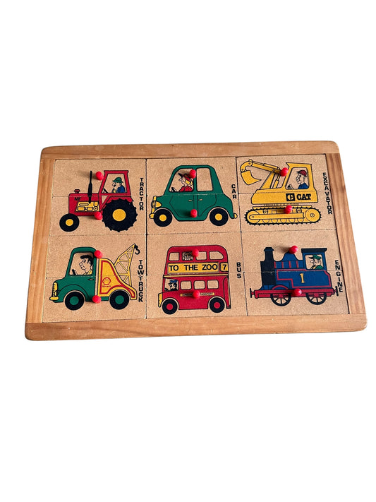 Wooden Vehicle Puzzle