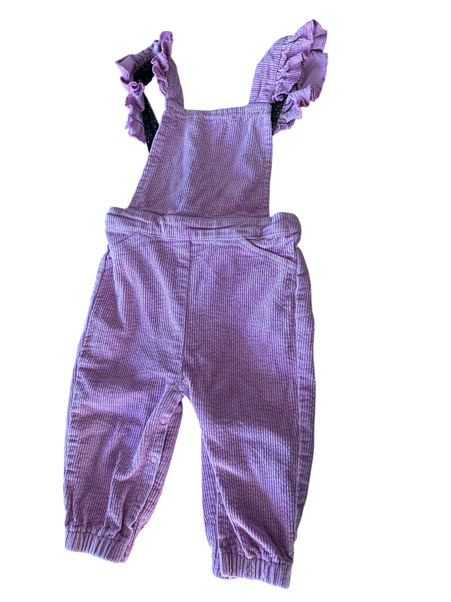 Milky Cord Overalls - Size 6-12 Months