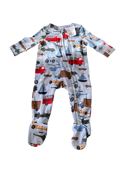 Cotton On Transport Zip Romper - Size 0-3 Months NEW
