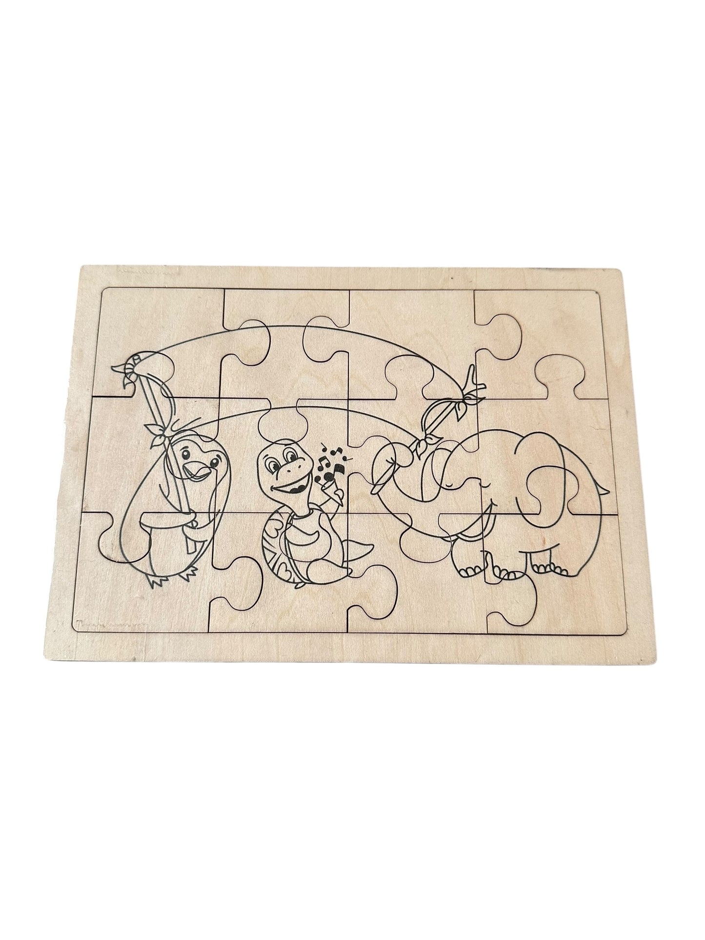 New Wooden Puzzle - 12 Pieces