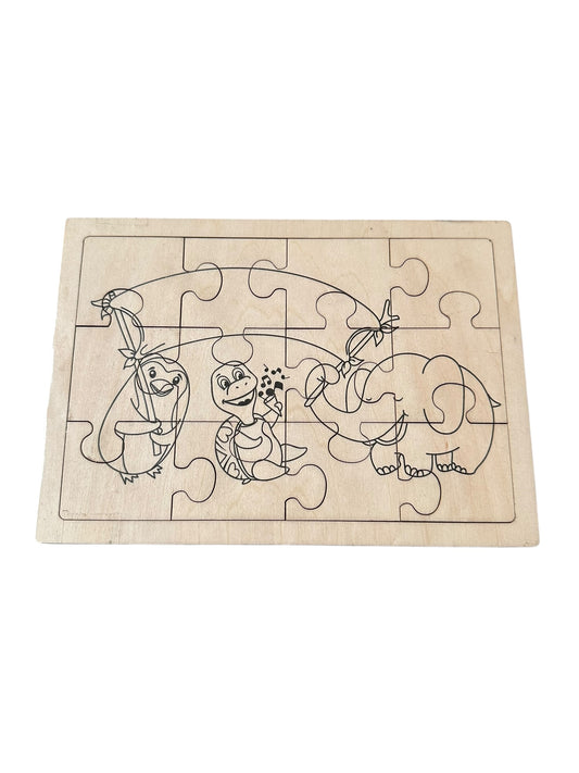 New Wooden Puzzle - 12 Pieces