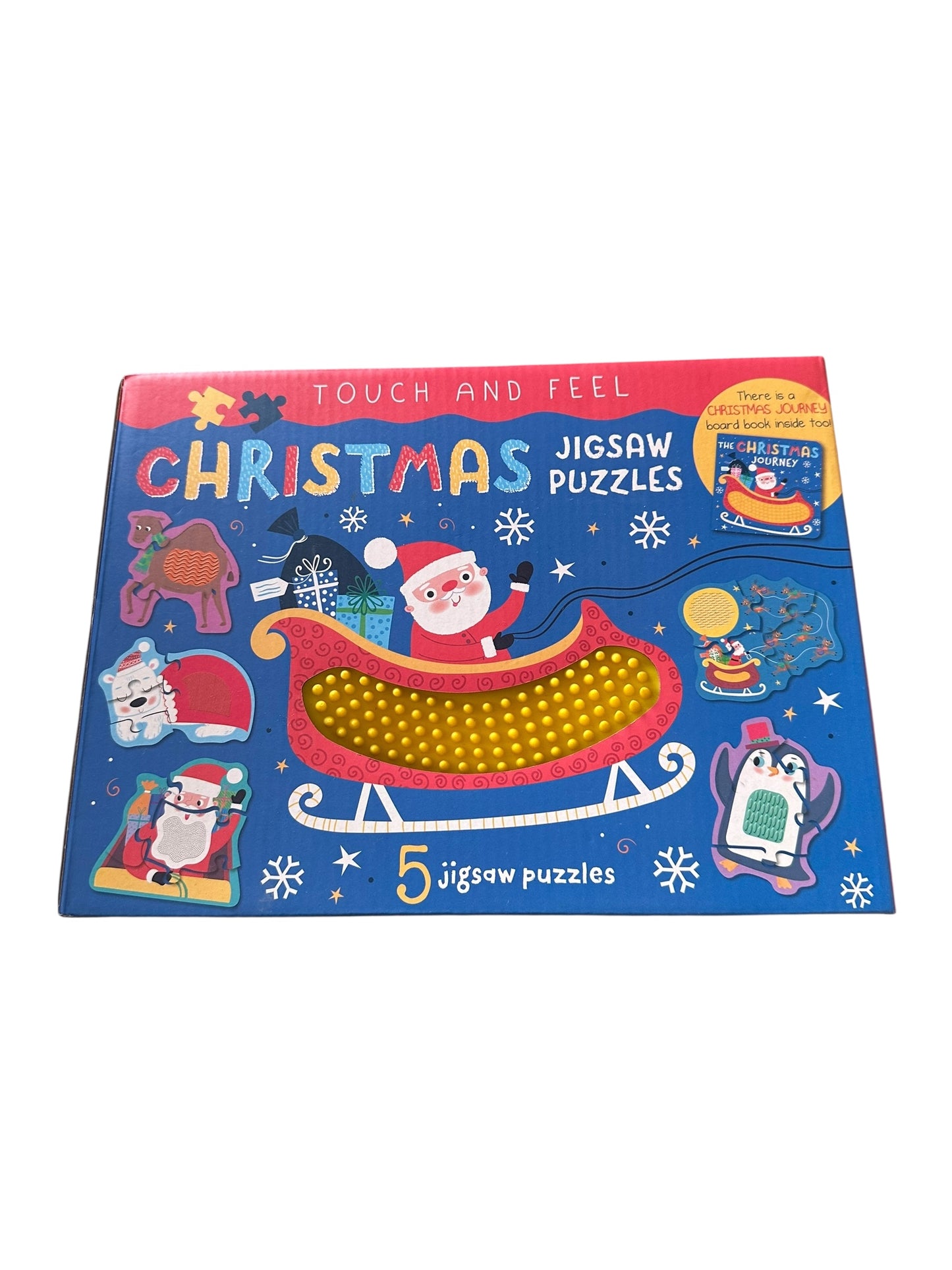 Touch & Feel Christmas Jigsaw & Book - NEW