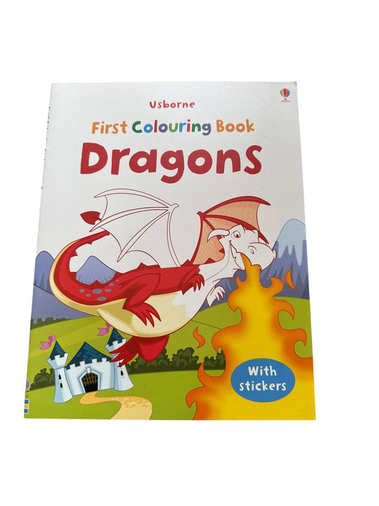 Usborne First Colouring Book, Dragons - NEW