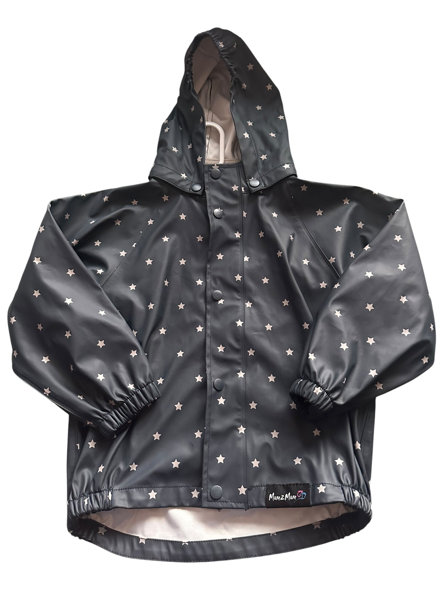 Mum2mum Star Navy Raincoat - Size 4