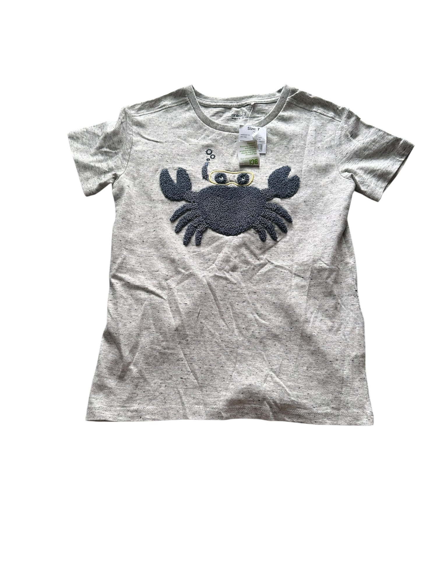 Crab Tee - Size 7 NEW