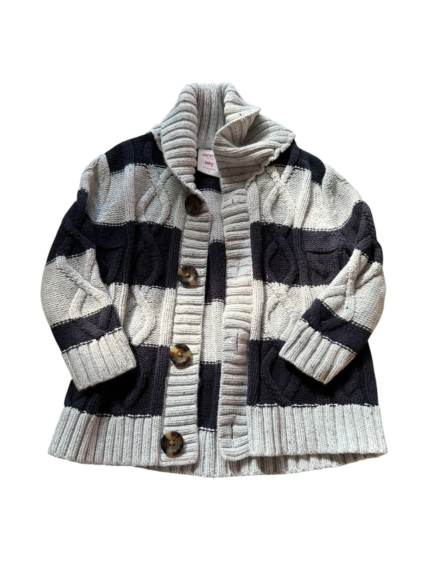 Seed Knit Cardigan - Size 6-12 Months