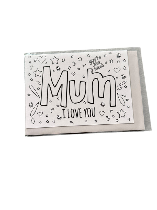 Mum I Love You Card