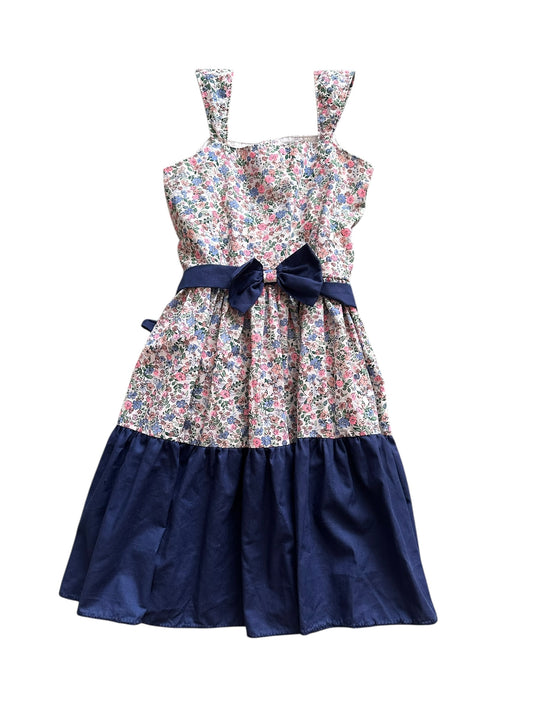 Handmade Bow Dress - Size 5-6