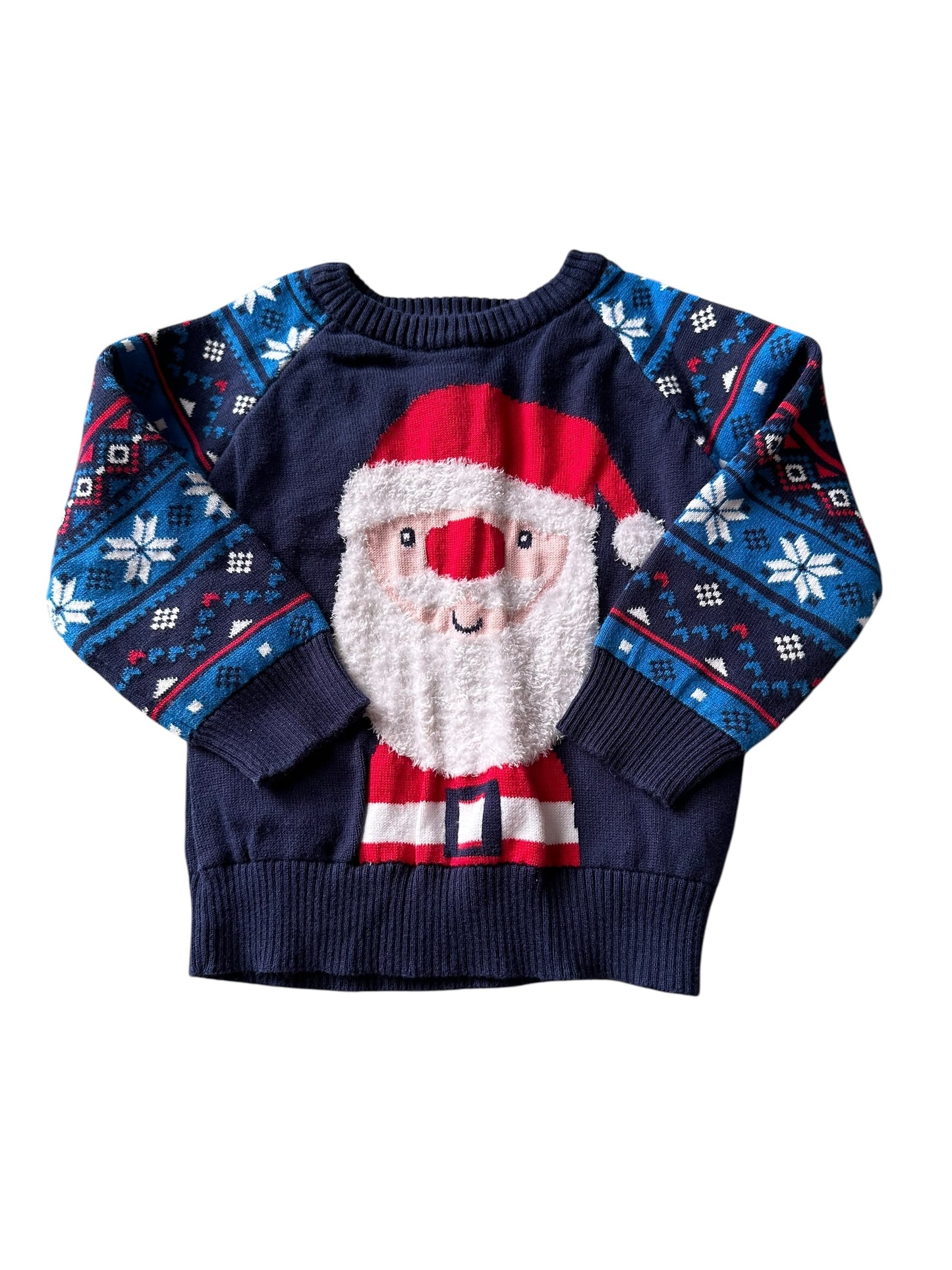 Christmas Santa Jumper - Size 6-9 Months