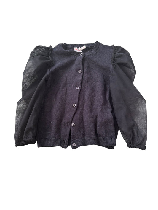 Billie Blush Chiffon Sleeve Cardigan - Size 3