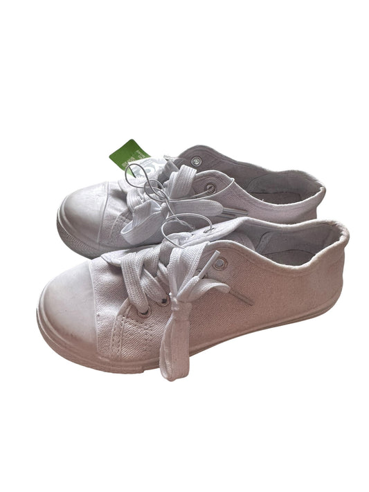 White Canvas Shoes - Size 12 UK