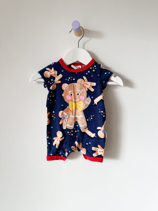 Peter Alexander Gingerbread Romper - Size Newborn