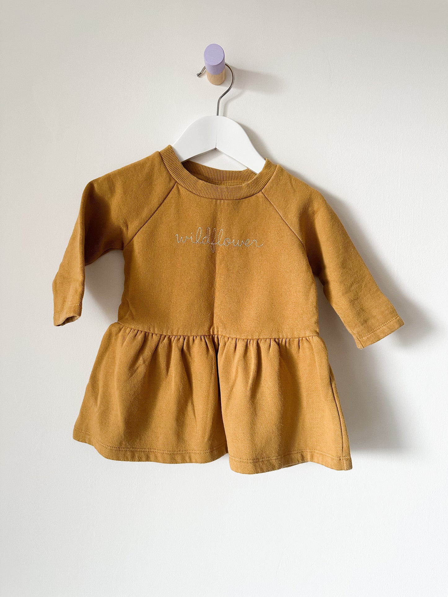 Mustard Dress - Size 6-12 Months