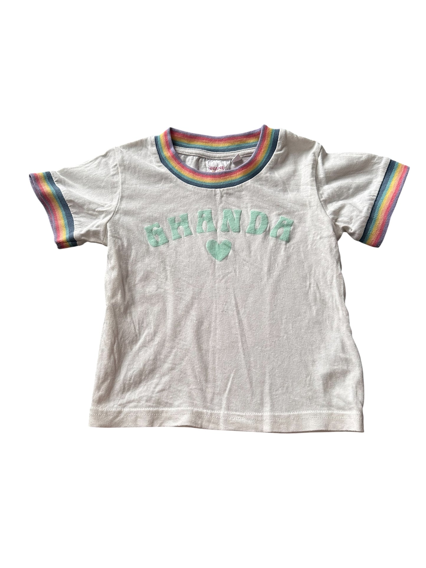 Ghanda Rainbow Tee - Size 3-4