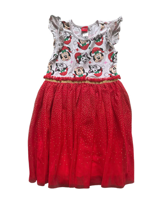Minnie Mouse Tulle Christmas Dress - Size 9
