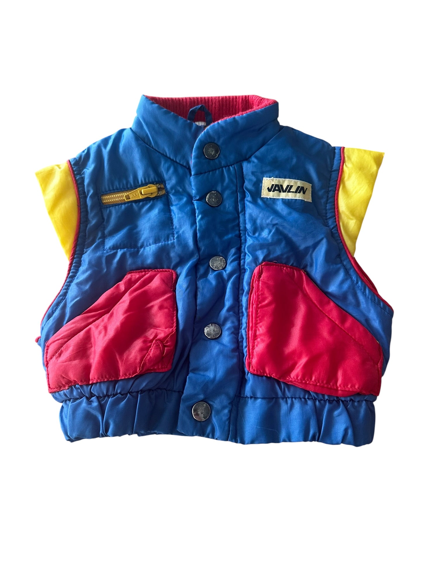 Vintage Kids Puffer Vest - Size 6-12 Months