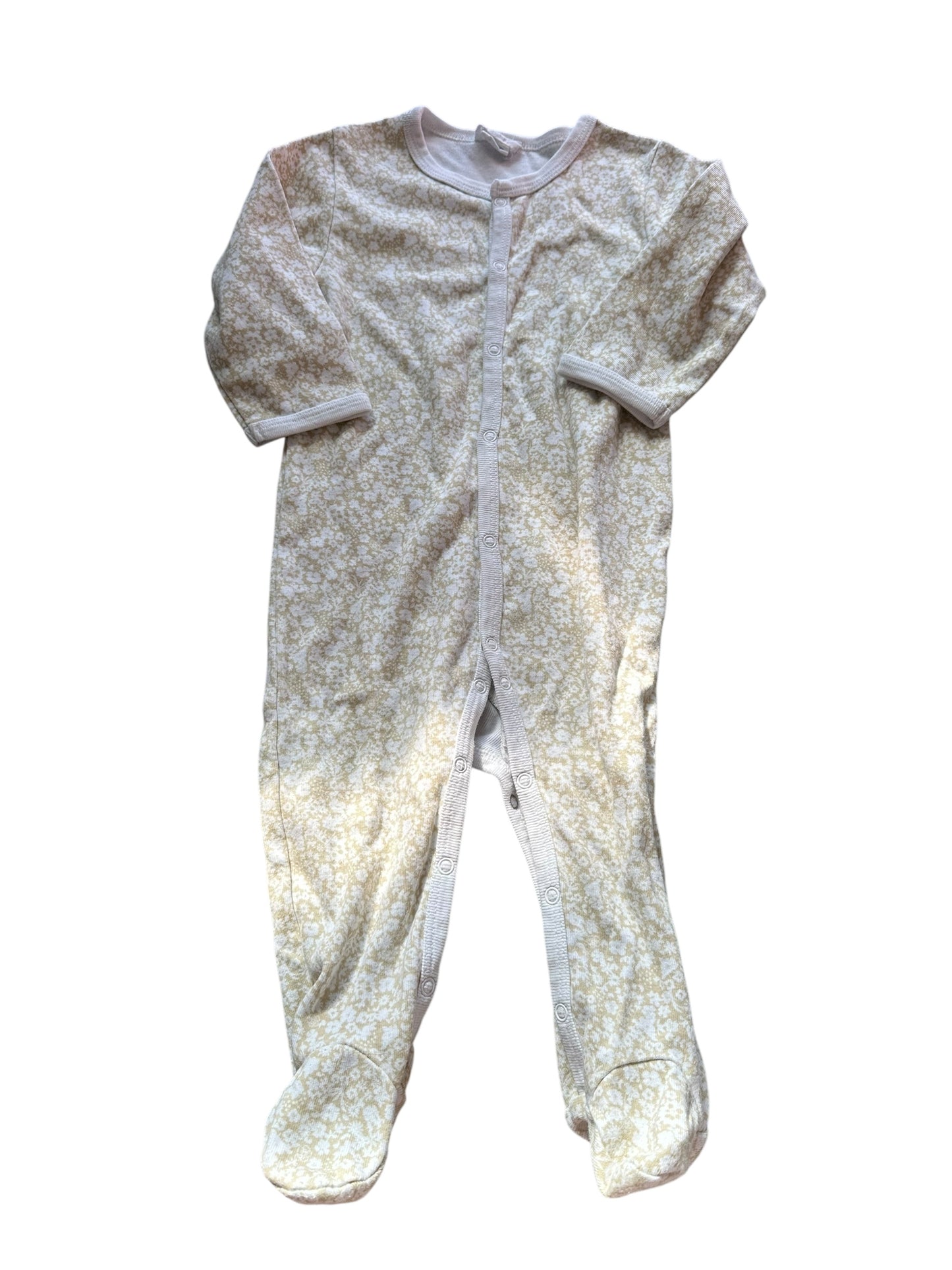 Red Cranberry Floral All in One - Size 6-12 Months