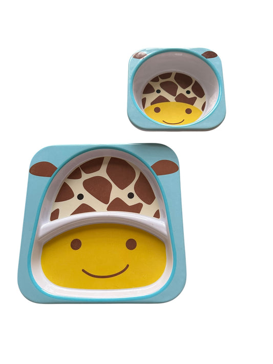 Skip Hop Giraffe Plate + Bowl Set