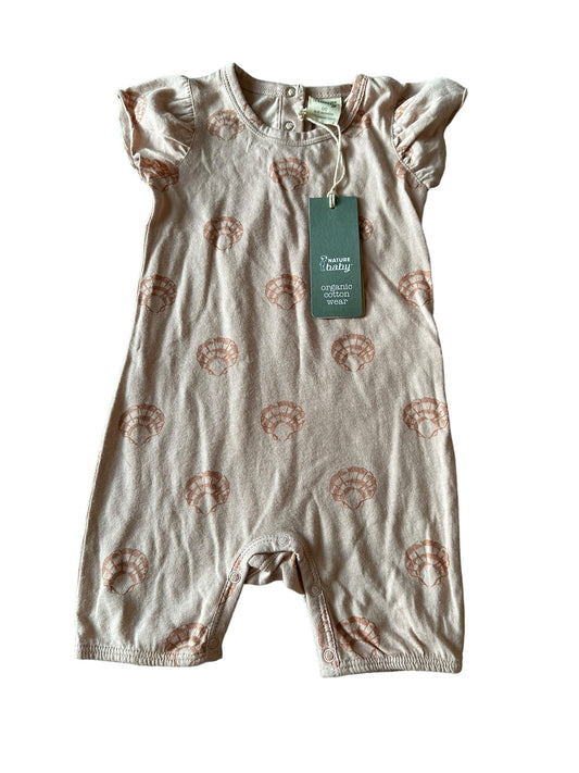 Nature Baby Seashell Romper - Size 3-6 Months NEW