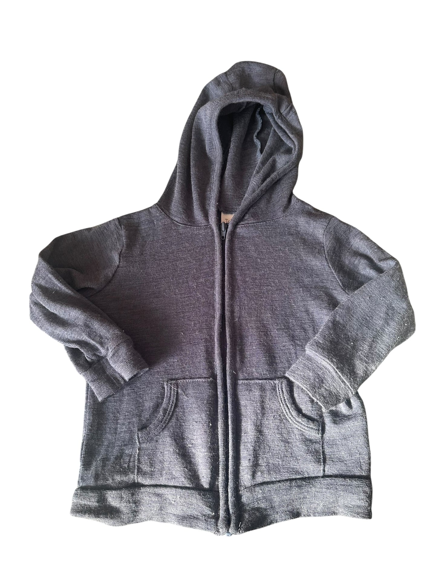 Teeny Weeny Merino Zip Hoodie - Size 1