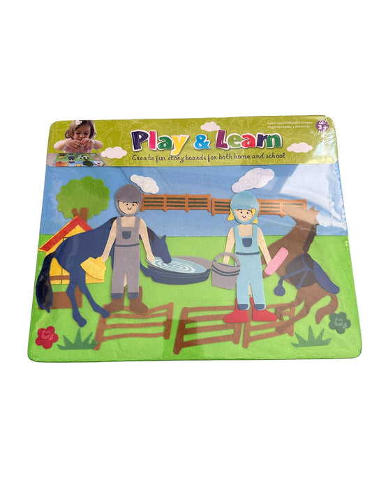 Horse Scene Felt Board - NEW