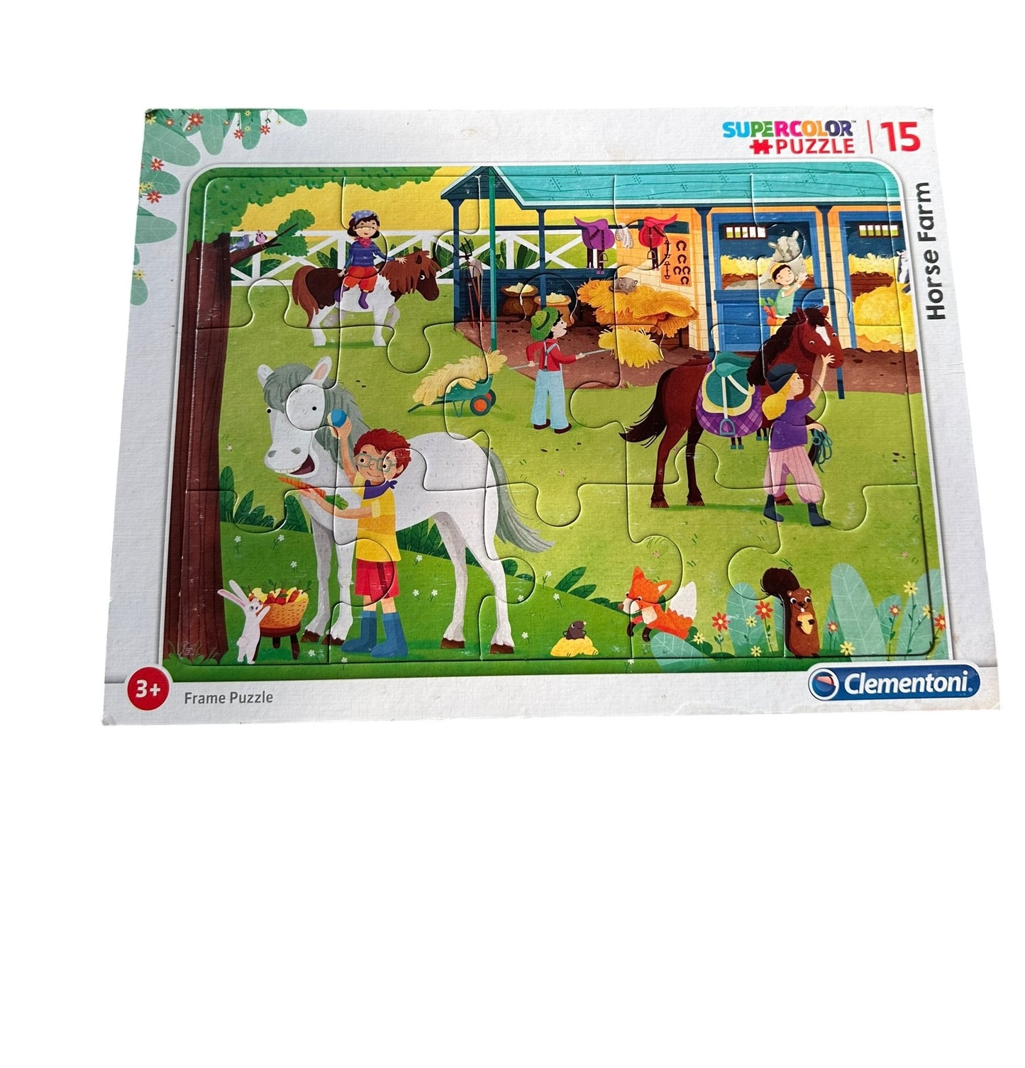 Horse Farm Frame Tray Puzzle - 15 Pieces