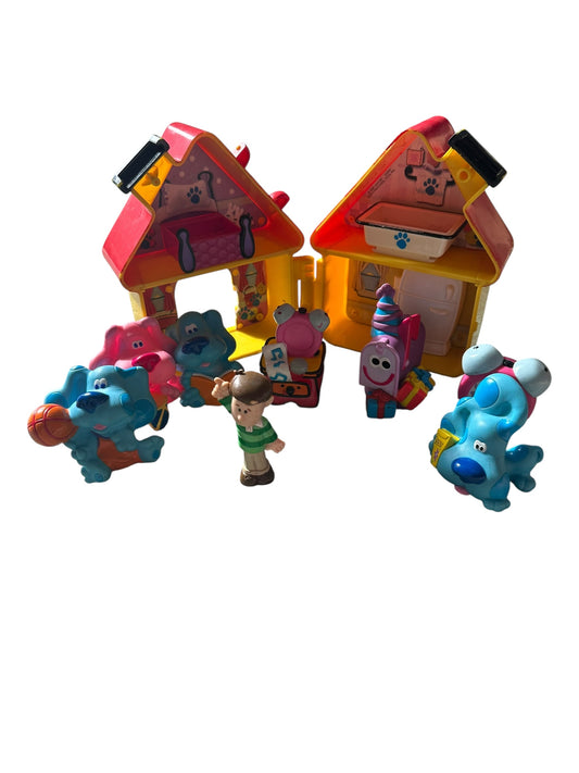 Vintage 1998 Blues Clues House + Figures