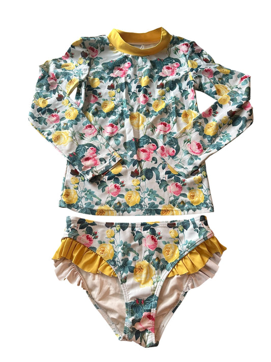 Rock Your Kid Floral Two Piece - Size 8