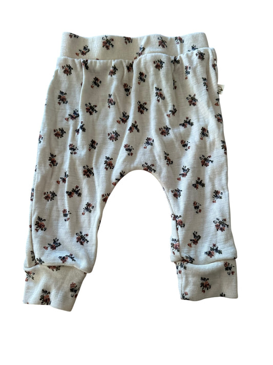Floral Merino Leggings - Size 3-6 Months
