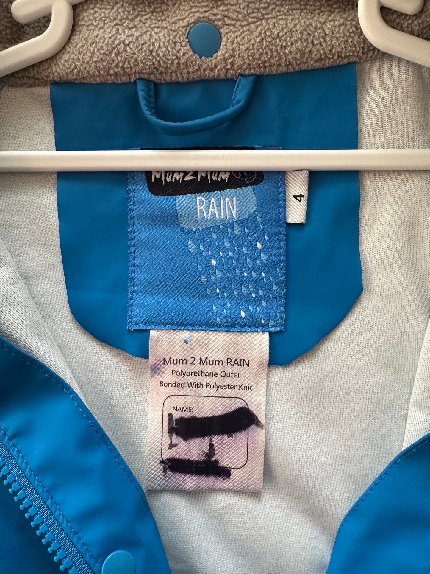 Mum2mum Blue Raincoat - Size 4