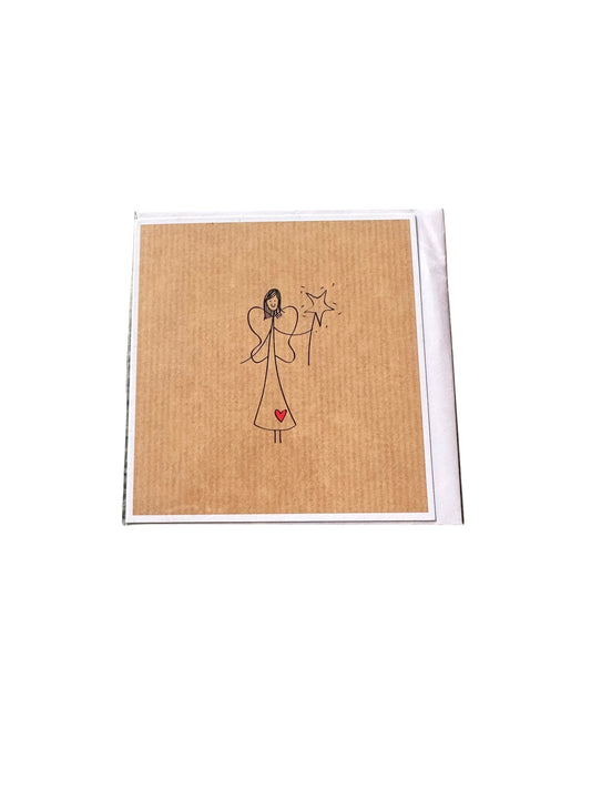 The Little Card Factory Angel Wand Card