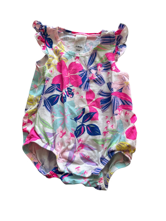 Bonds Floral Bubble Romper - Size 0-3 Months