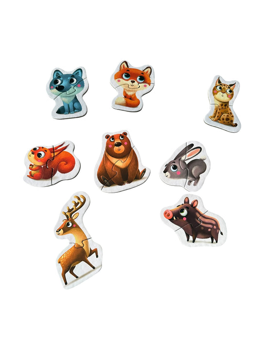 2 Piece Animal Puzzle Set