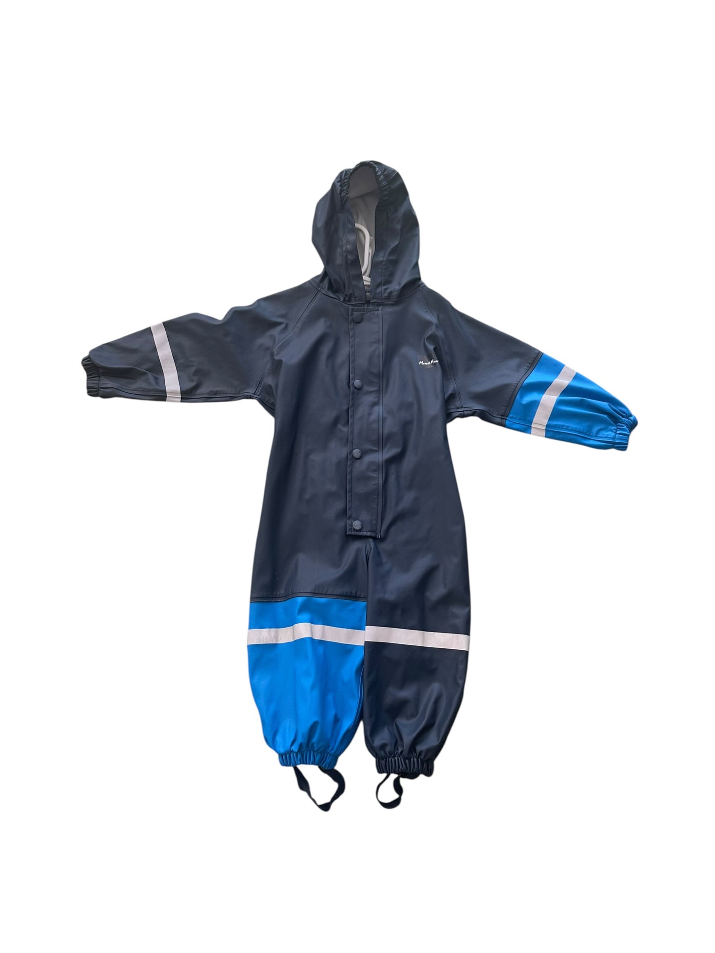 Mum2mum Navy and Blue Rainsuit - Size 12 Months