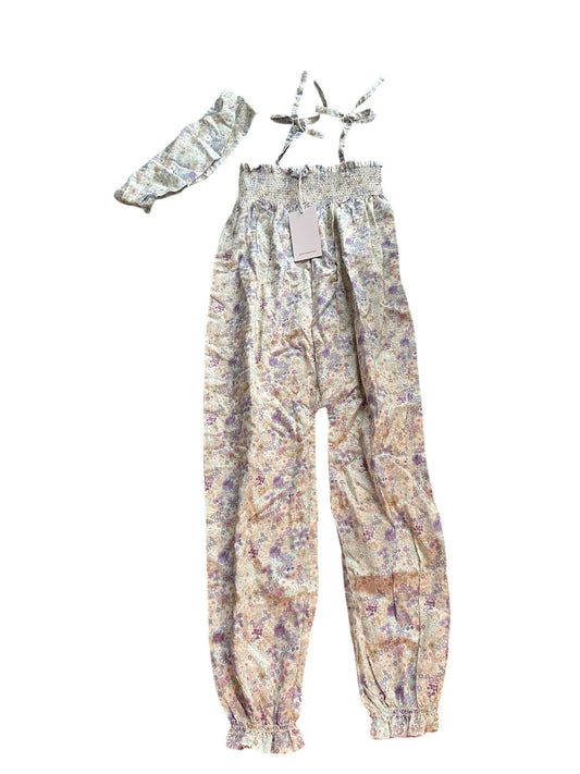 Jamie Kay Floral Jumpsuit & Headband - Size 3 NEW