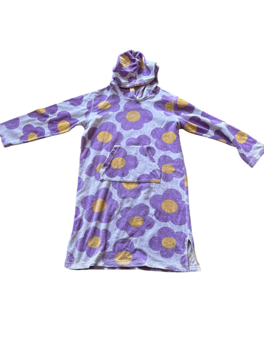 Boden Flower Hooded Towel - Size 9-10Y