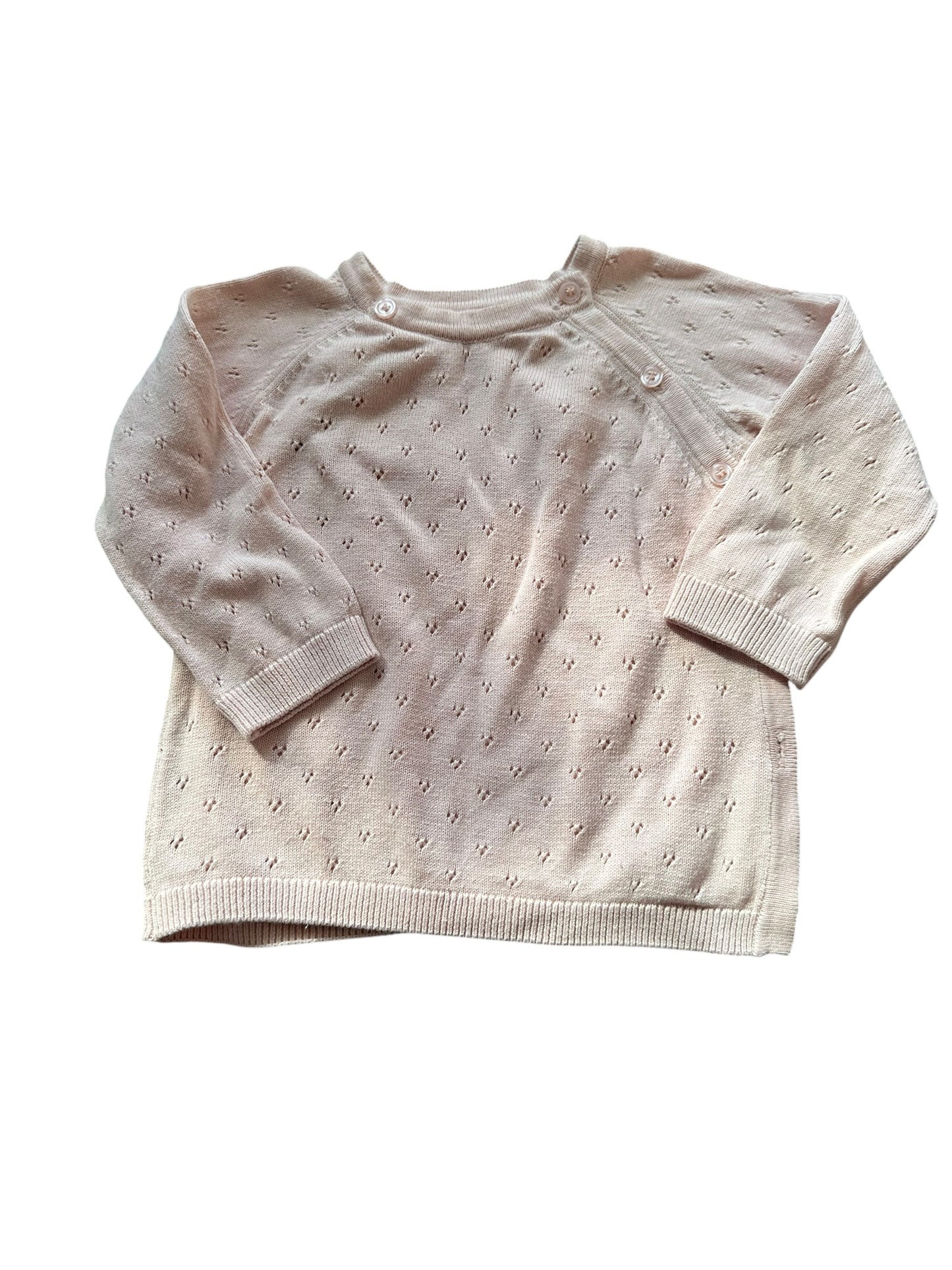 Little Bundle Pink Kimono Cardigan - Size 6-12 Months