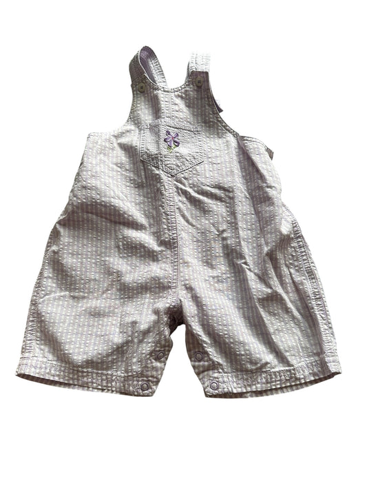 M&S Lavender Shortalls - Size 6-12 Months