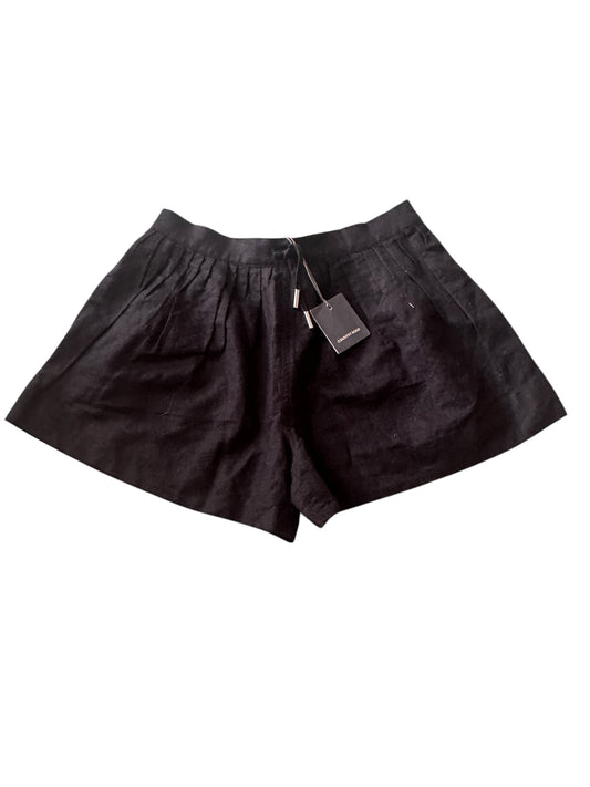 Country Road Black Linen Blend Shorts - Size 10 NEW