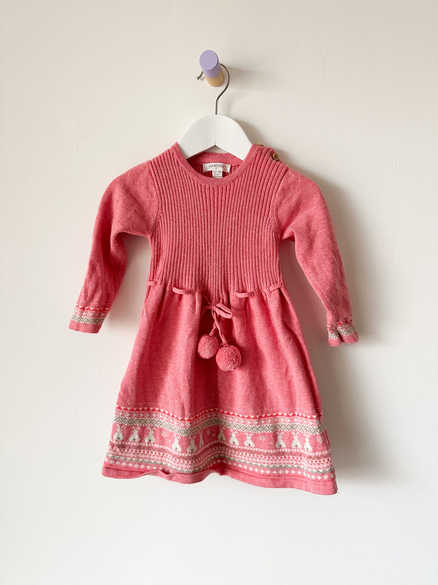 Pure Baby Knit Dress - Size 1